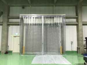 ビニールカーテン設置工事 空調改善 省エネ 倉庫 工場